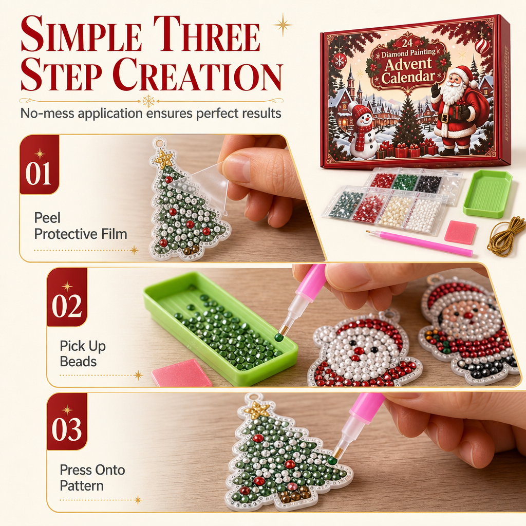 Christmas Countdown Ornament Craft Kit – product image