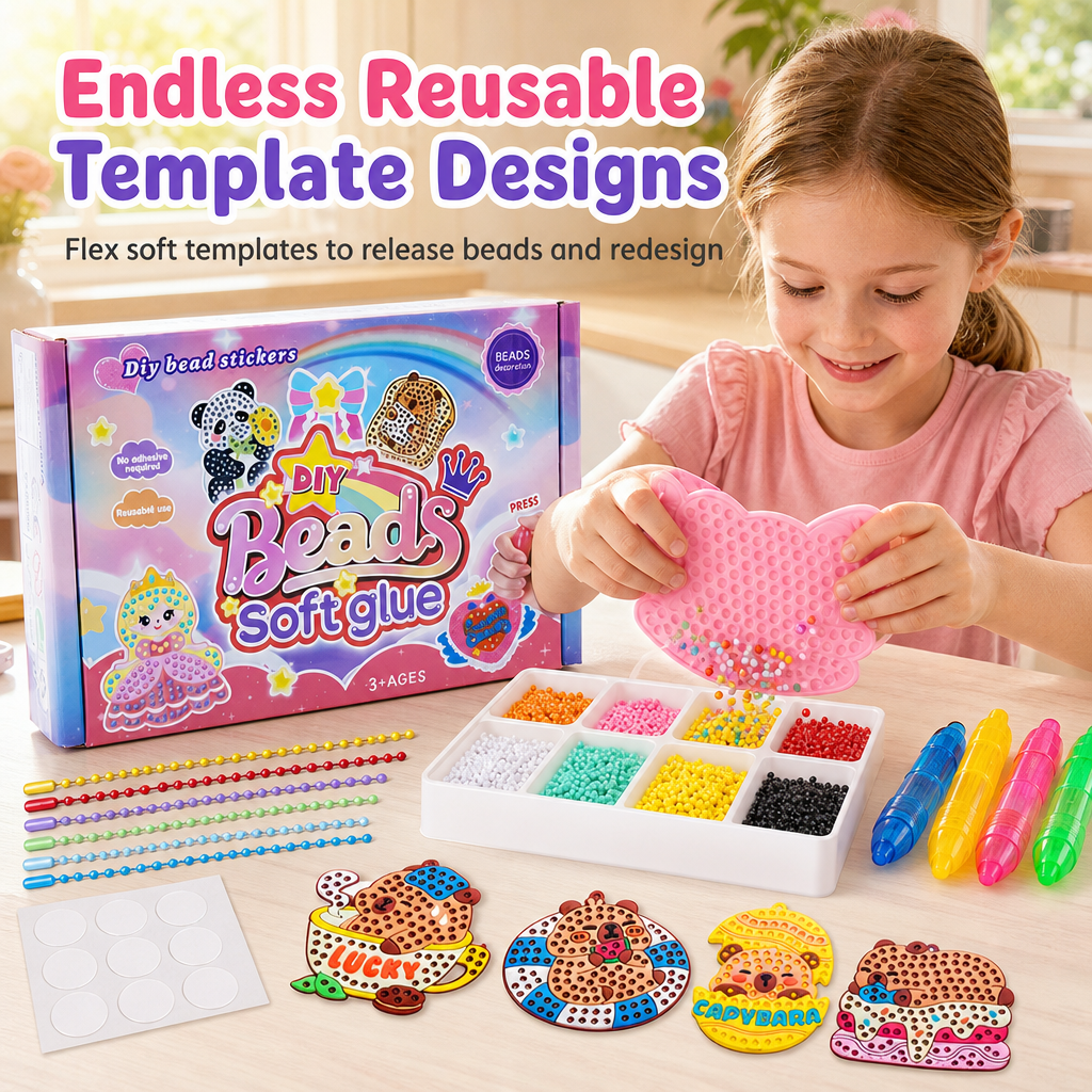 Dot Bead Sticker Art Kit – product image