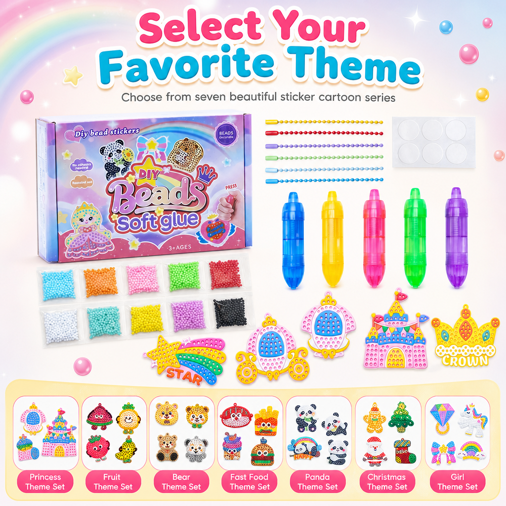 Dot Bead Sticker Art Kit – product image