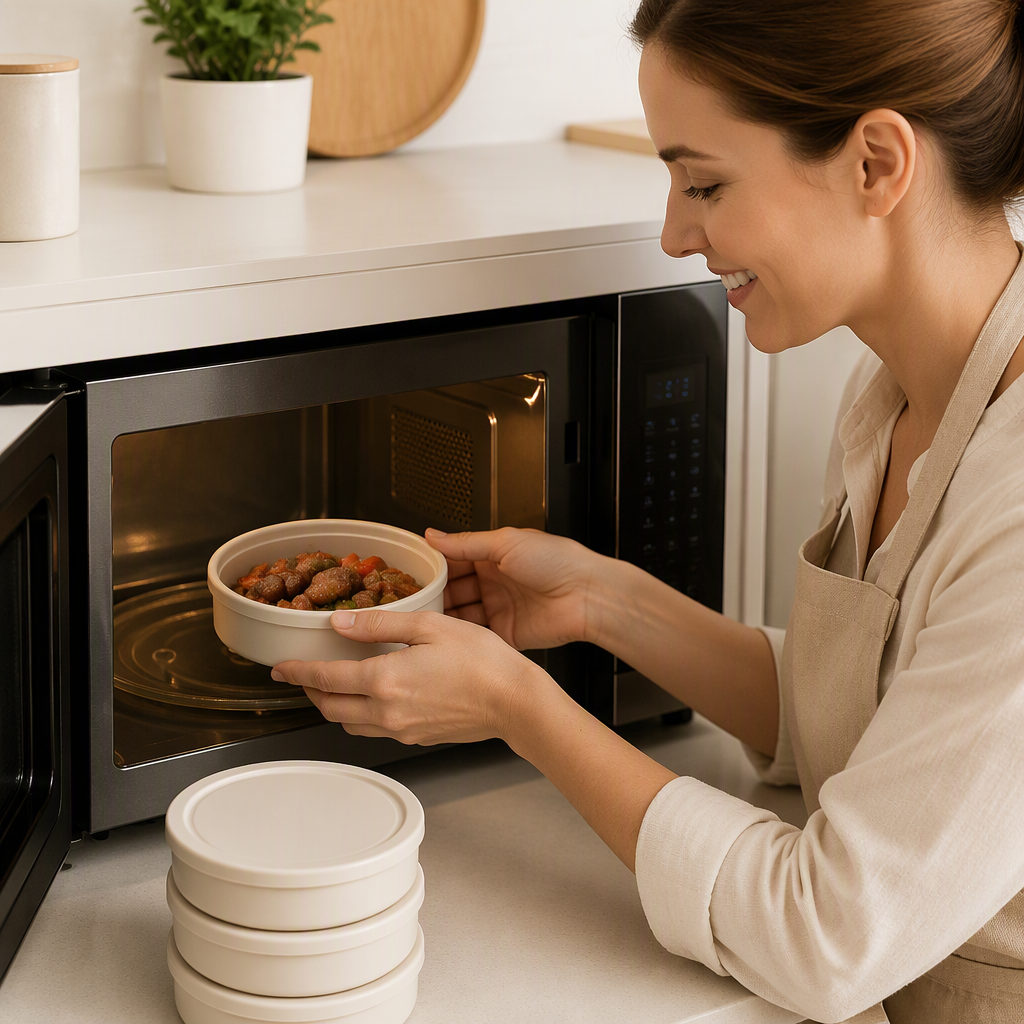 Silicone Meat Portioning Containers with Lids – product image
