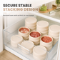 Silicone Meat Portioning Containers with Lids – product image
