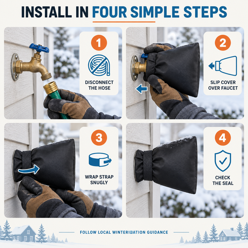 Insulated Outdoor Faucet Cover – product image