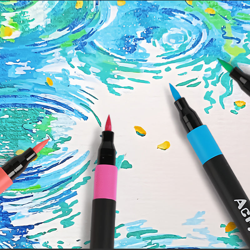 Dual-Tip Acrylic Paint Markers – product image