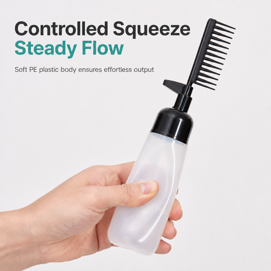 Hair Color Applicator Bottle with Comb – product image