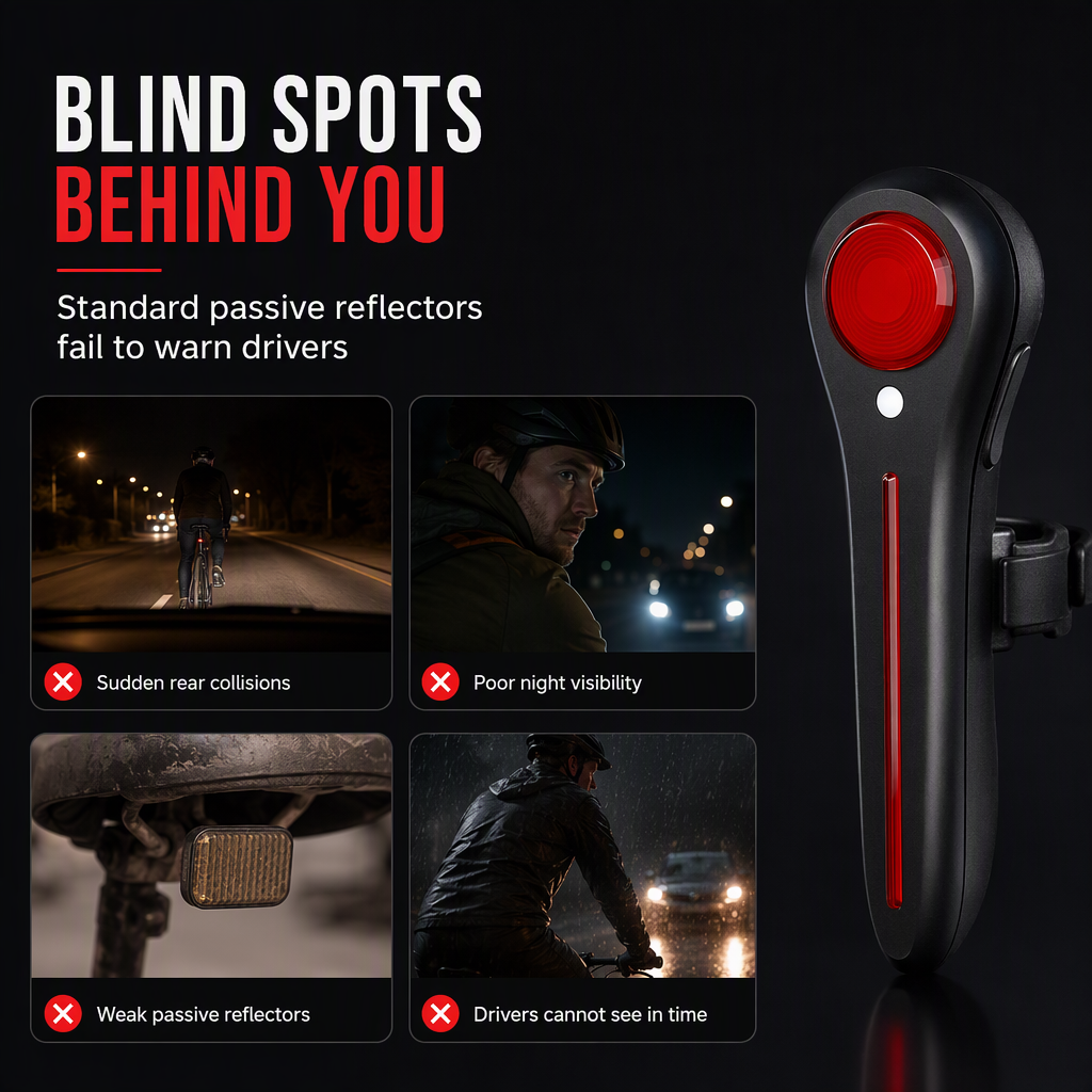 Rechargeable Bicycle Taillight with Brake Sensor – product image