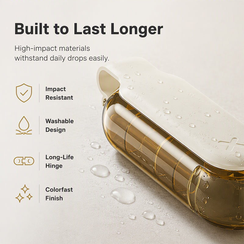 Portable Four-Compartment Pill Case – product image