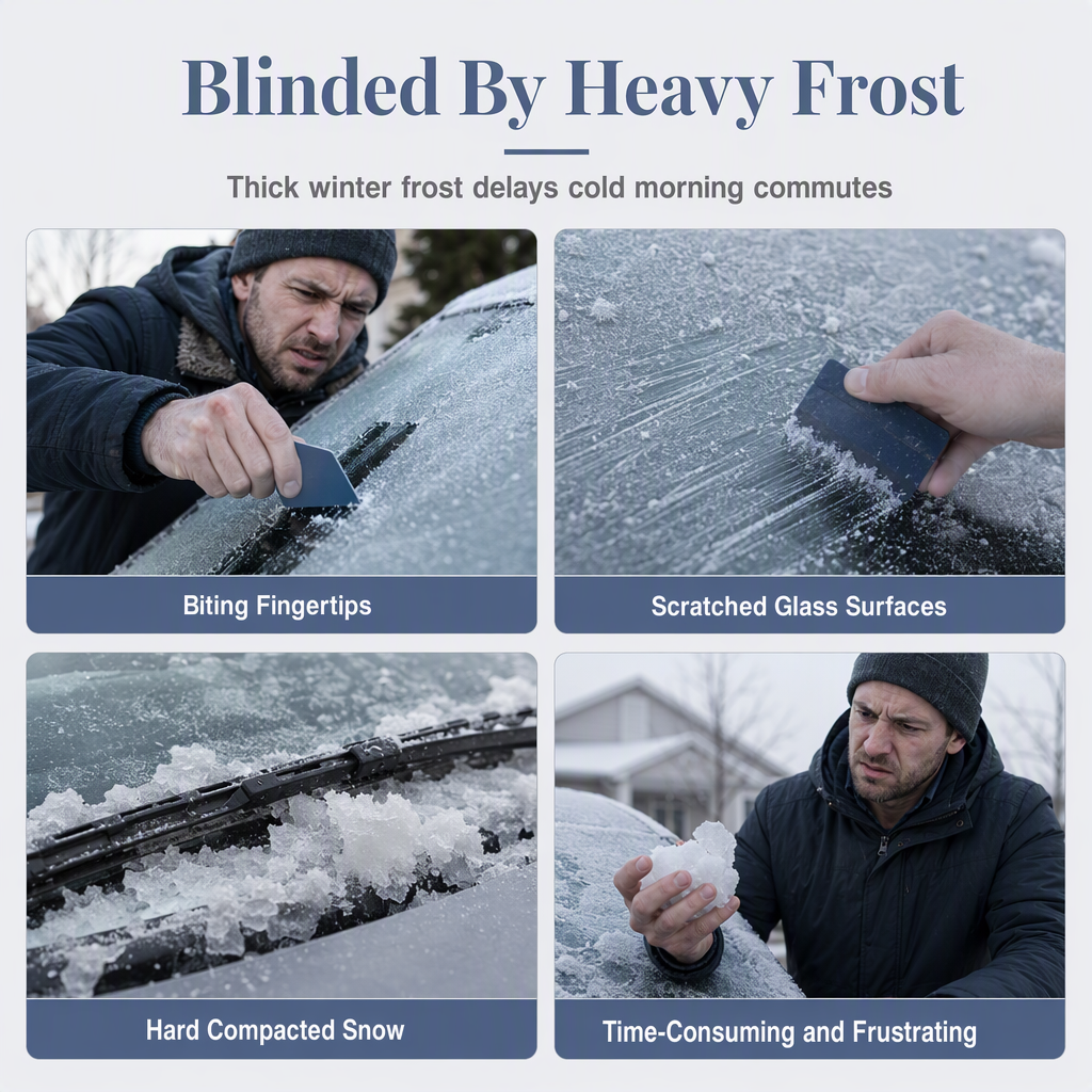 Extendable Car Snow Brush and Ice Scraper – product image
