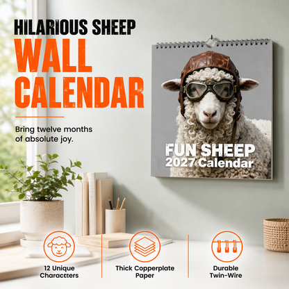 Funny Sheep Desk Calendar – product image