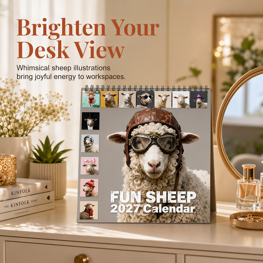 Funny Sheep Desk Calendar – product image