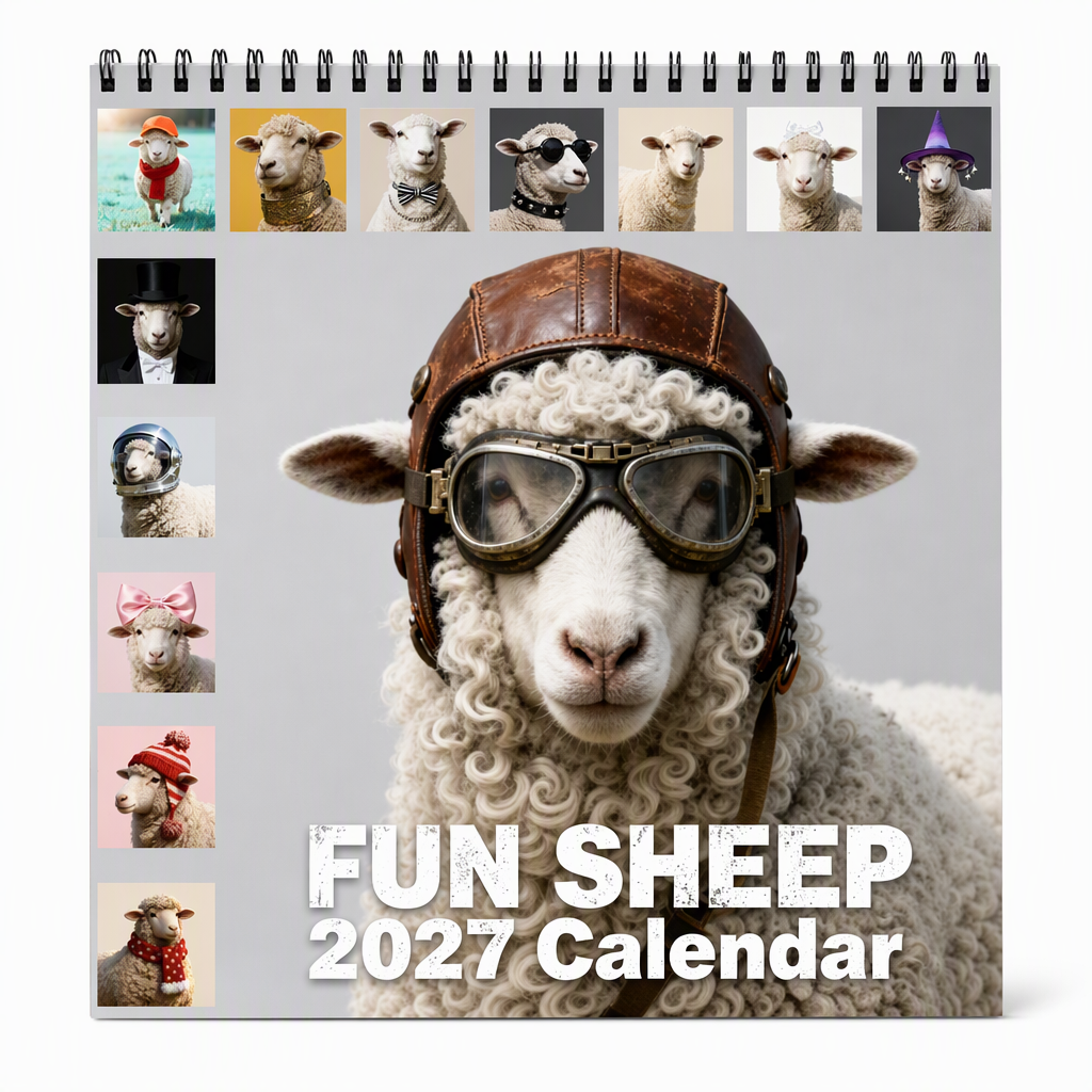 Funny Sheep Desk Calendar – product image