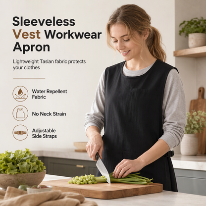 Water- and Oil-Resistant Vest Apron – product image
