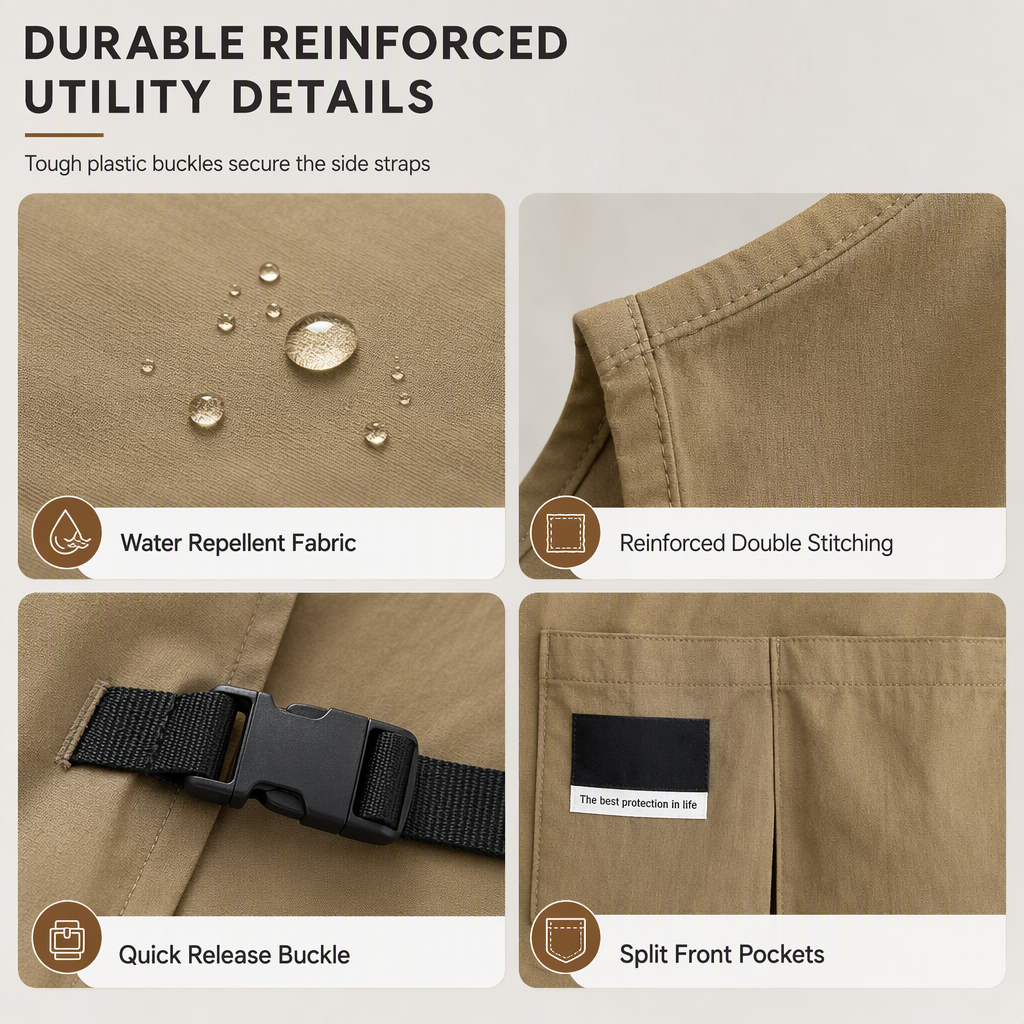 Water- and Oil-Resistant Vest Apron – product image