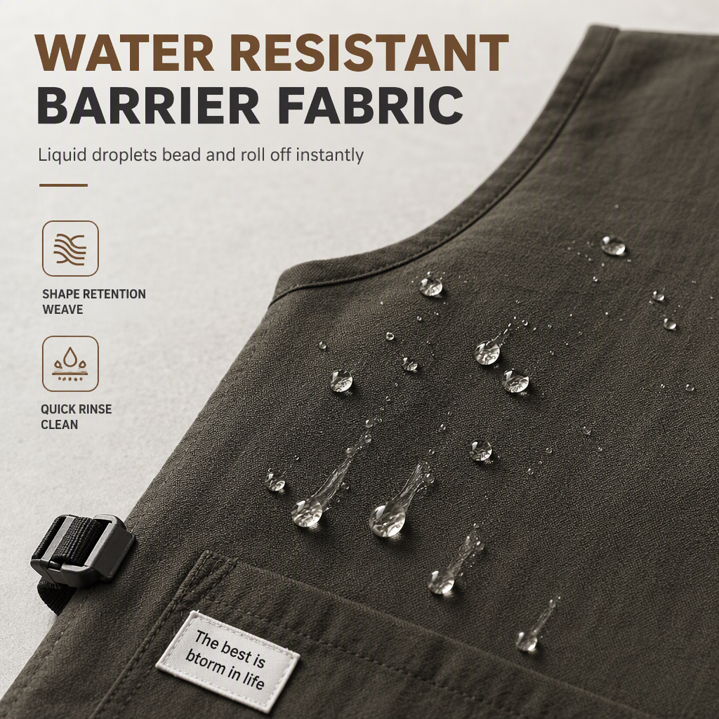 Water- and Oil-Resistant Vest Apron – product image