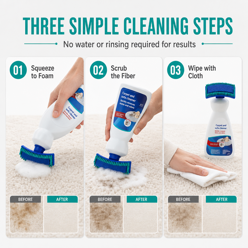 Waterless Fabric and Carpet Cleaner – product image