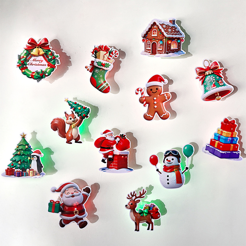 Light-Up Christmas Wall Decals – product image