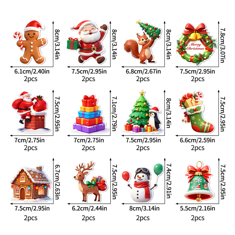 Light-Up Christmas Wall Decals – product image