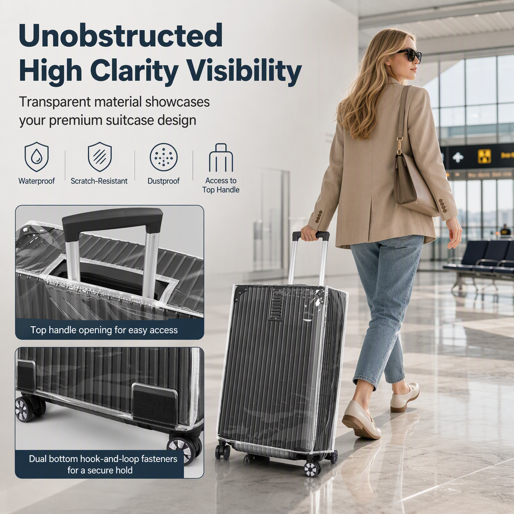 Clear Protective Luggage Cover – product image