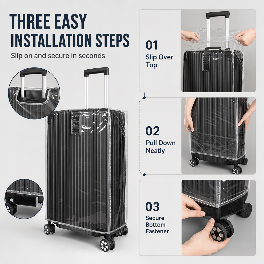 Clear Protective Luggage Cover – product image