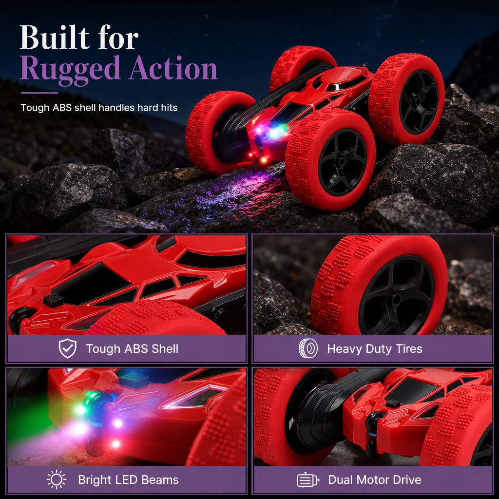 Remote-Control Double-Sided Stunt Car – product image