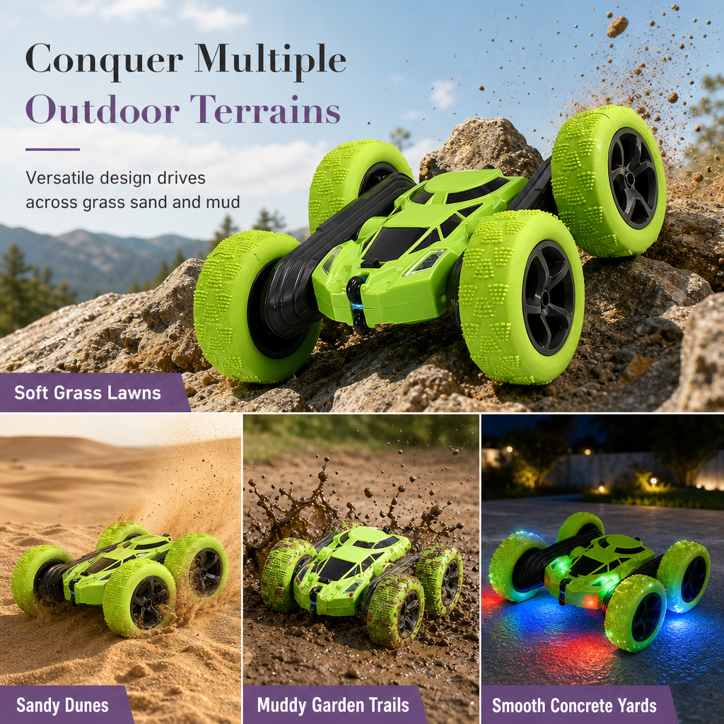 Remote-Control Double-Sided Stunt Car – product image