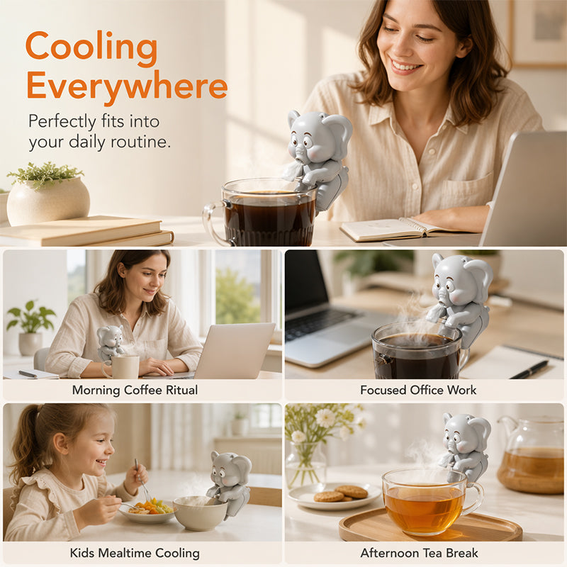 Rechargeable Mini Fan with Cup Clip – product image