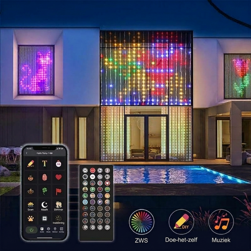 App-Controlled Music Sync String Lights – product image