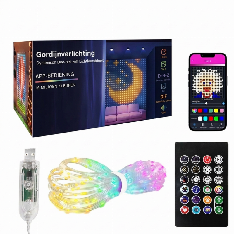 App-Controlled Music Sync String Lights – product image