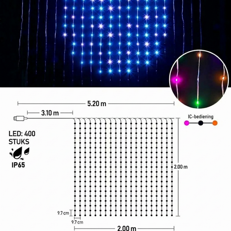 App-Controlled Music Sync String Lights – product image