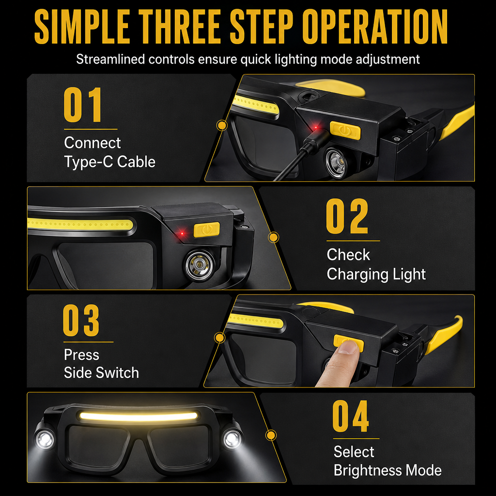 Rechargeable Dual-Light Glasses – product image
