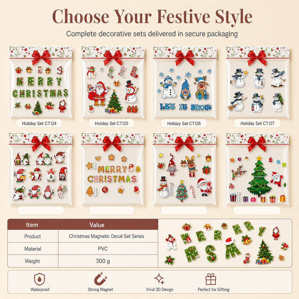 Christmas Cartoon Magnets – product image