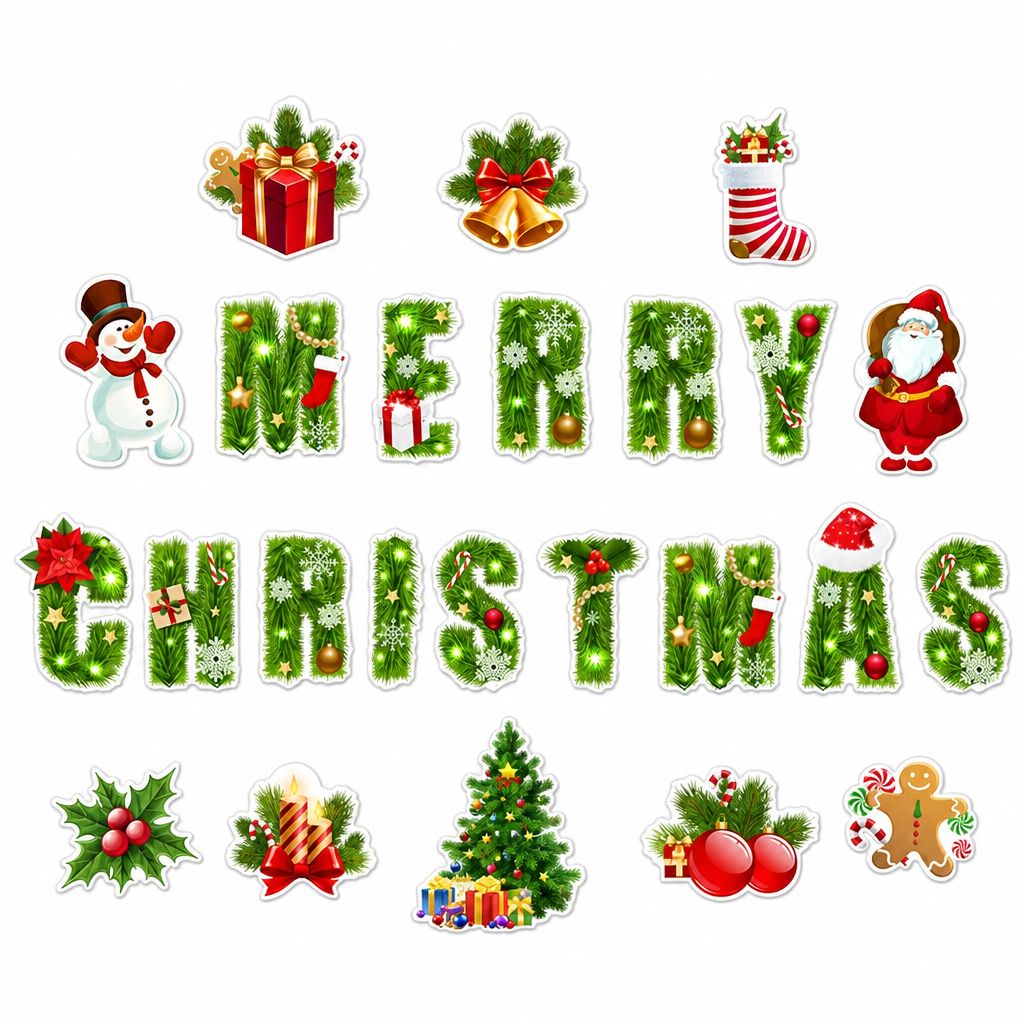 Christmas Cartoon Magnets – product image