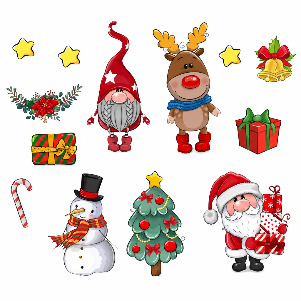 Christmas Cartoon Magnets – product image