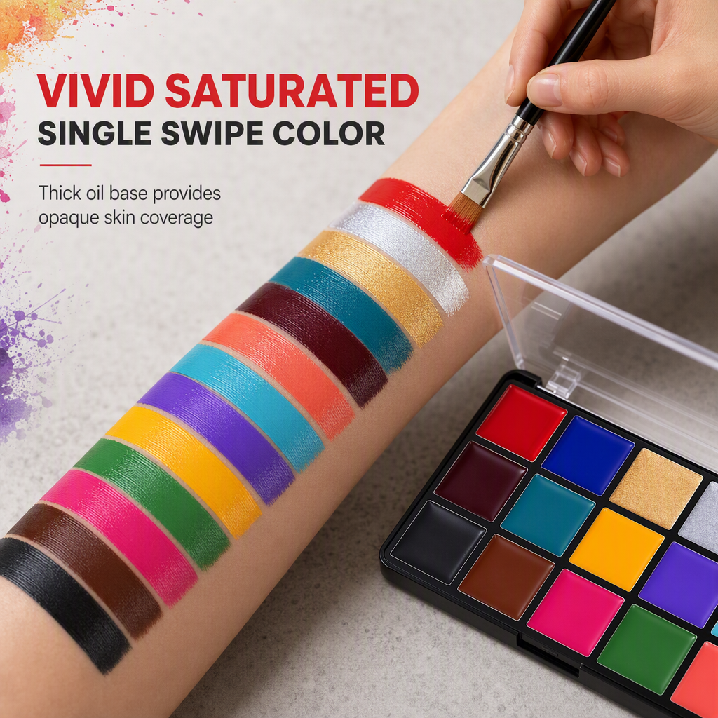 Oil-Based Face & Body Paint Palette – product image
