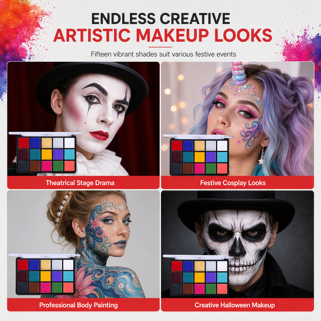 Oil-Based Face & Body Paint Palette – product image