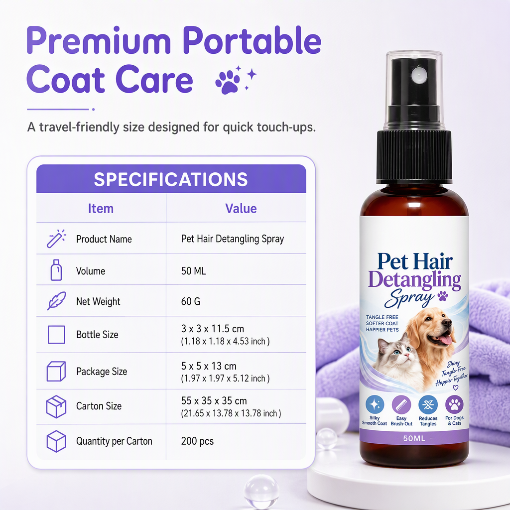 Pet Detangling & Smoothing Spray – product image