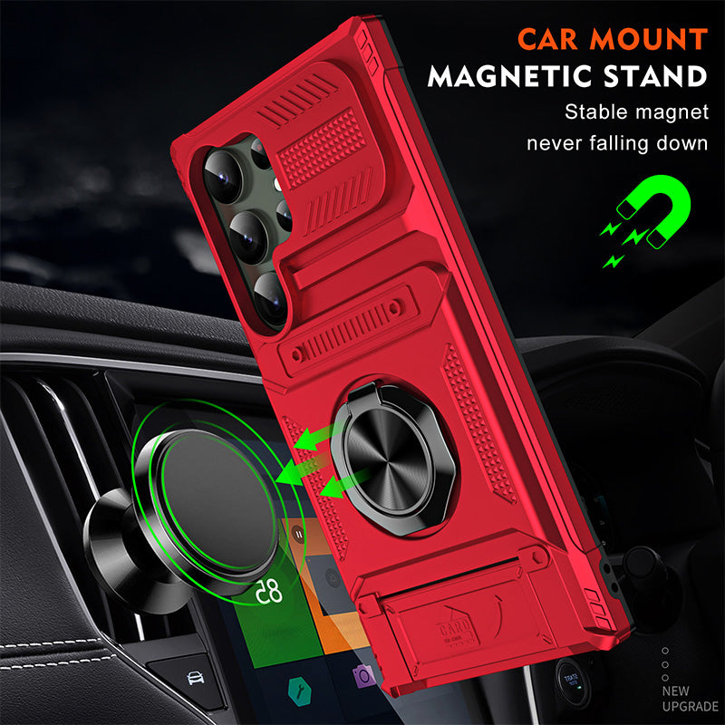 Samsung Card Holder Case with Magnetic Ring Stand – product image