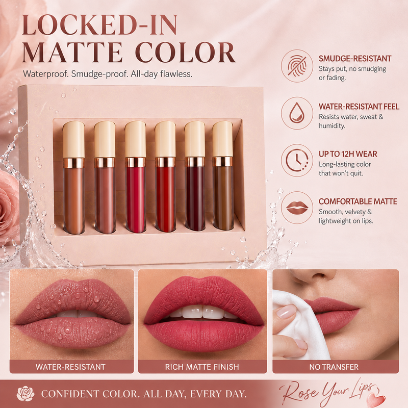 Rose Matte Liquid Lipstick – product image