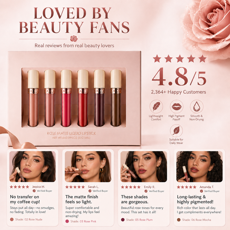 Rose Matte Liquid Lipstick – product image