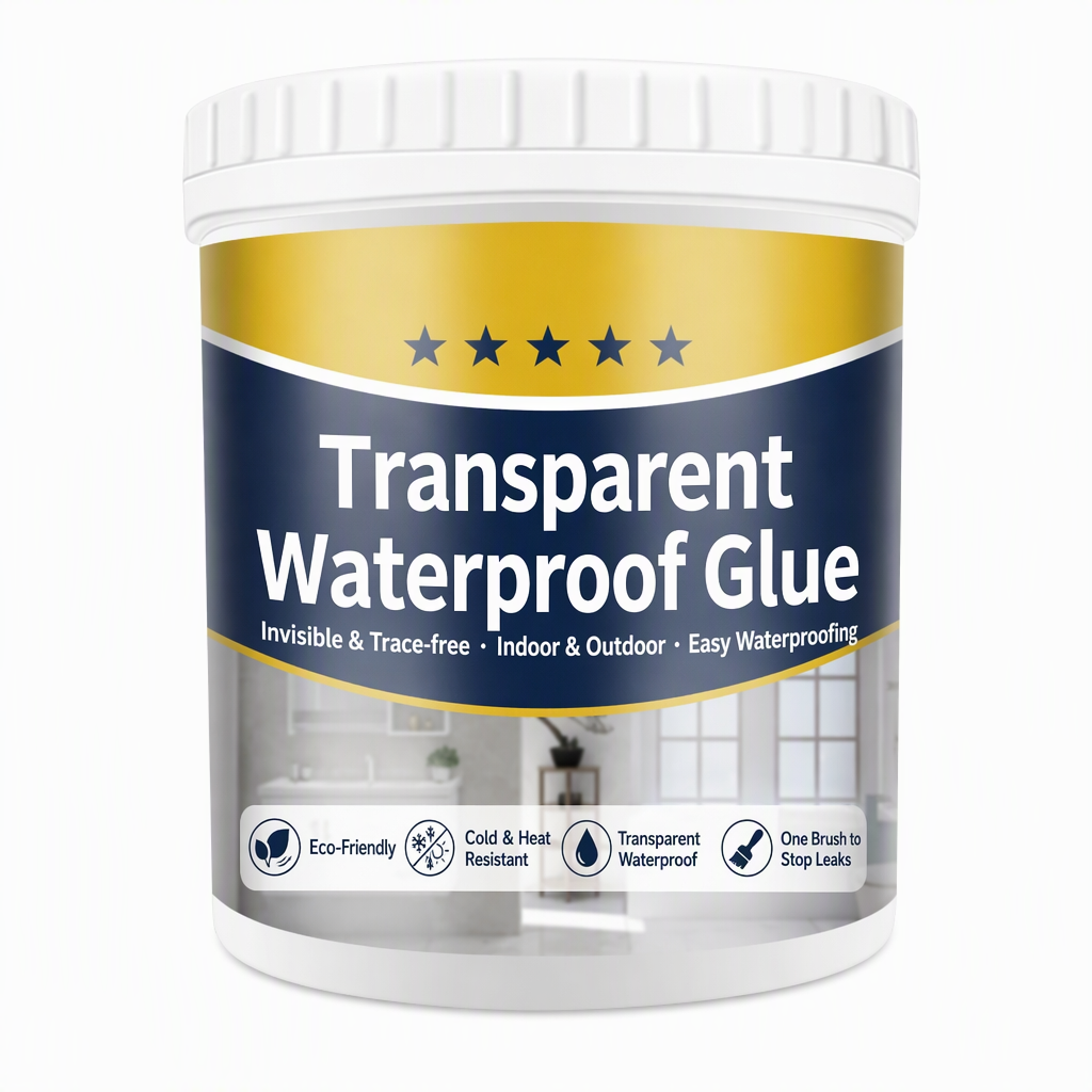Transparent Waterproof Repair Sealant with Brush – product image