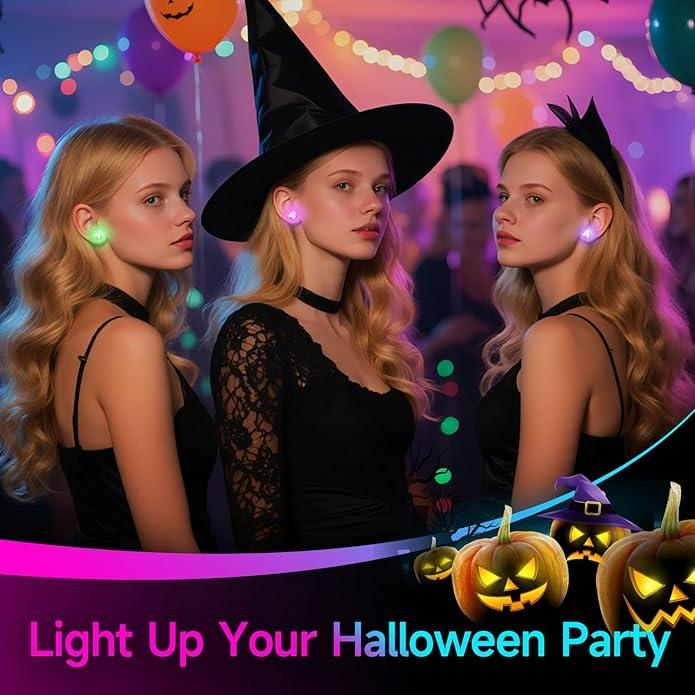 Light-Up LED Crown Stud Earrings – product image