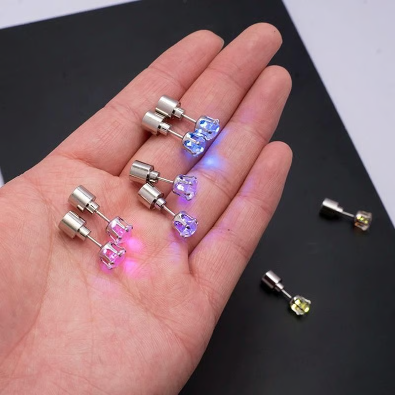 Light-Up LED Crown Stud Earrings – product image