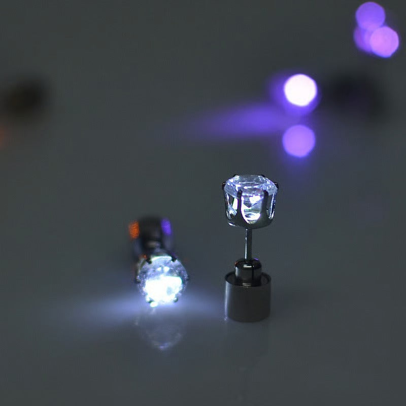 Light-Up LED Crown Stud Earrings – product image