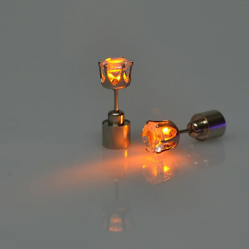 Light-Up LED Crown Stud Earrings – product image