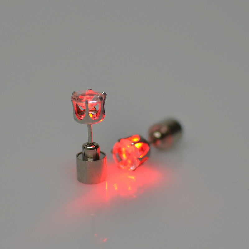 Light-Up LED Crown Stud Earrings – product image