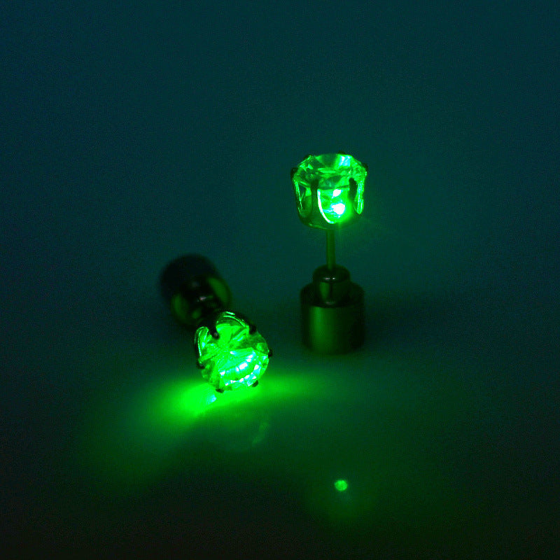 Light-Up LED Crown Stud Earrings – product image