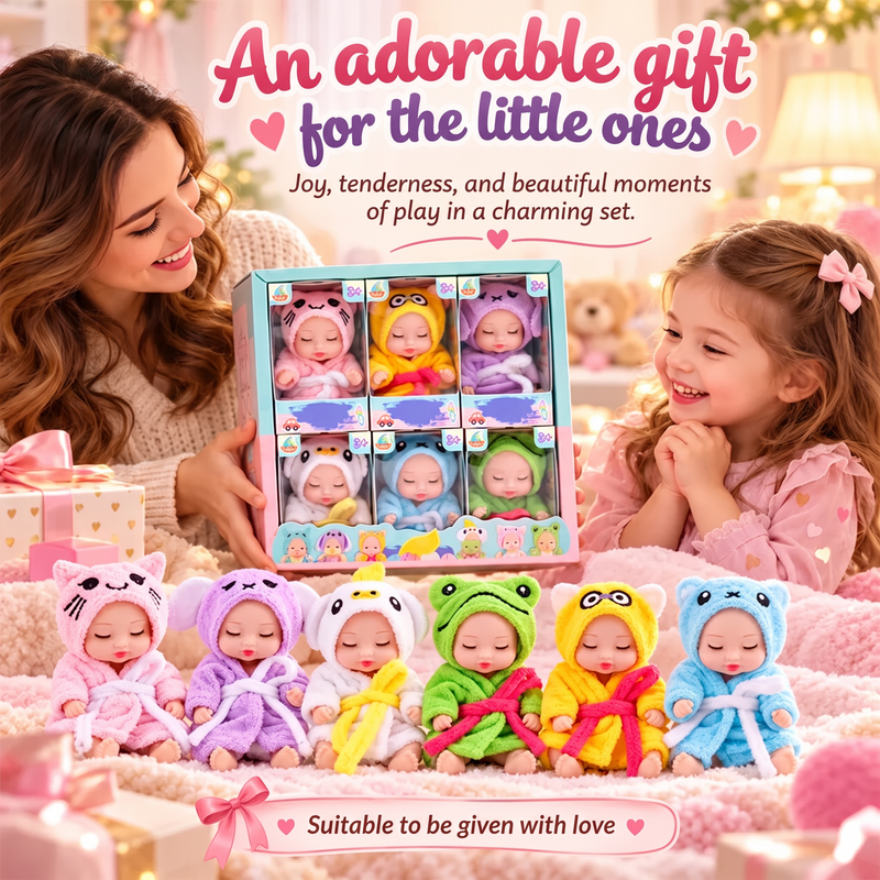 Mini Baby Dolls in Animal Outfits – product image