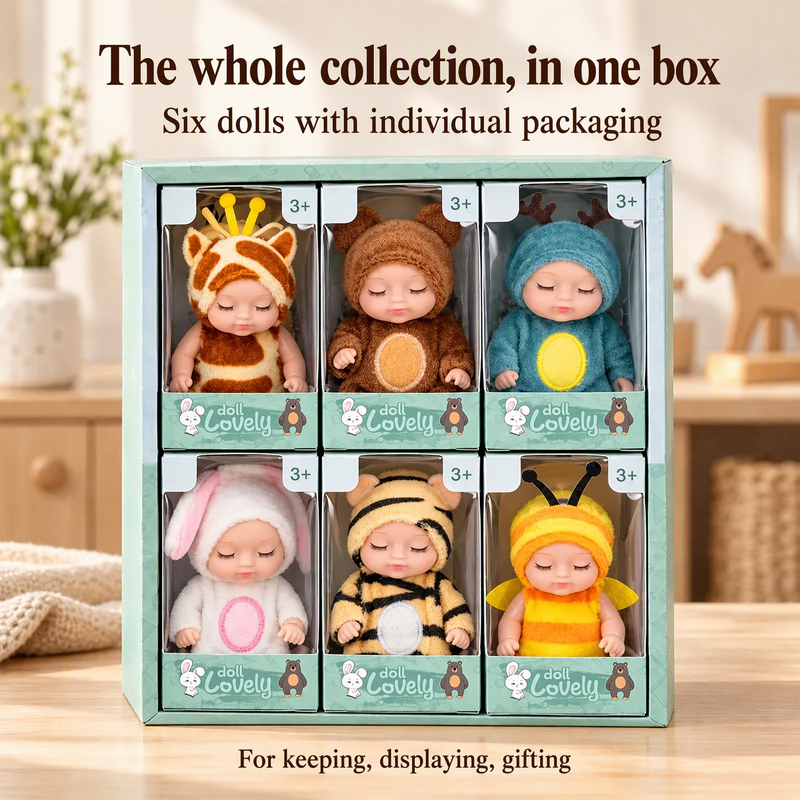Mini Baby Dolls in Animal Outfits – product image