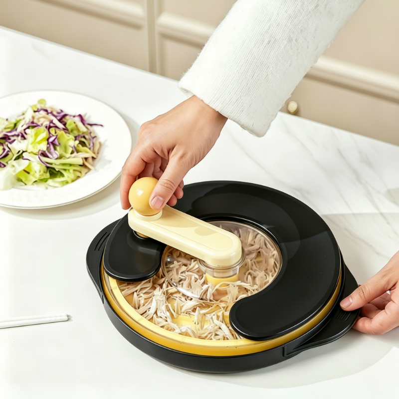 Manual Meat Shredder with Rotating Lid – product image