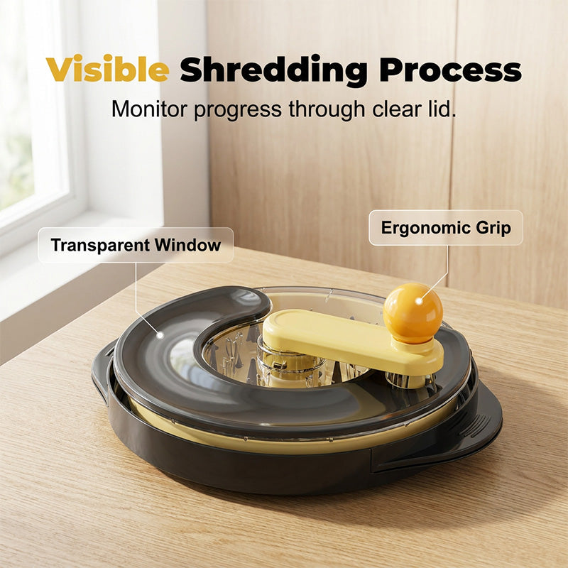 Manual Meat Shredder with Rotating Lid – product image