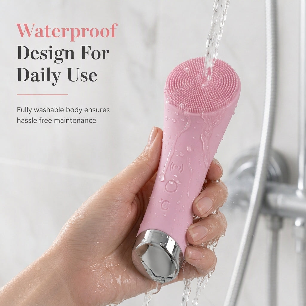 Heated Silicone Facial Cleansing Brush – product image